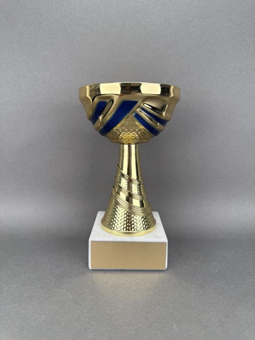 Huvudbild Pokal Oscar, Guld-Blå, 155mm, Diameter 90mm